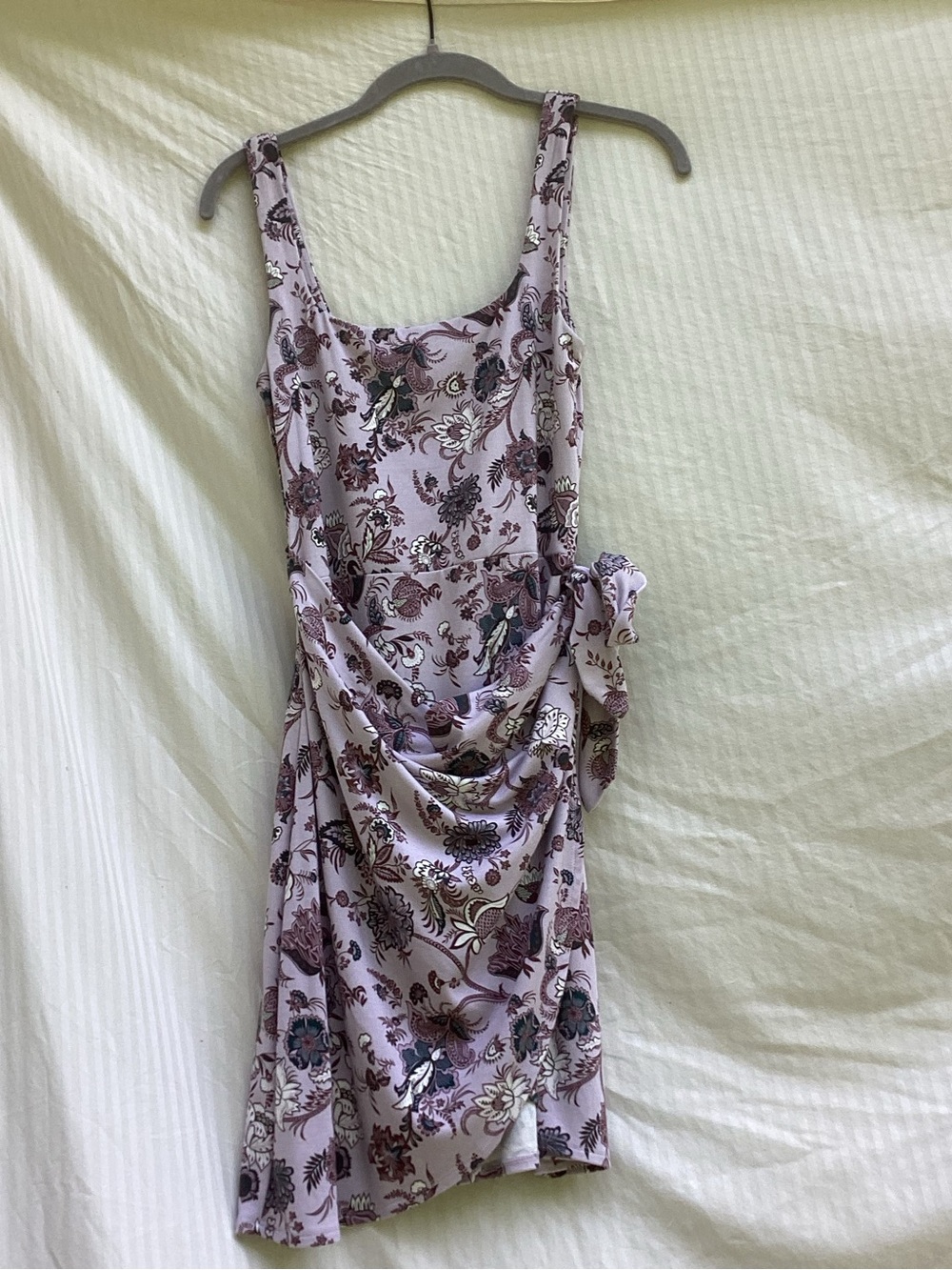 Wilfred Lilac Floral faux wrap Dress, size small